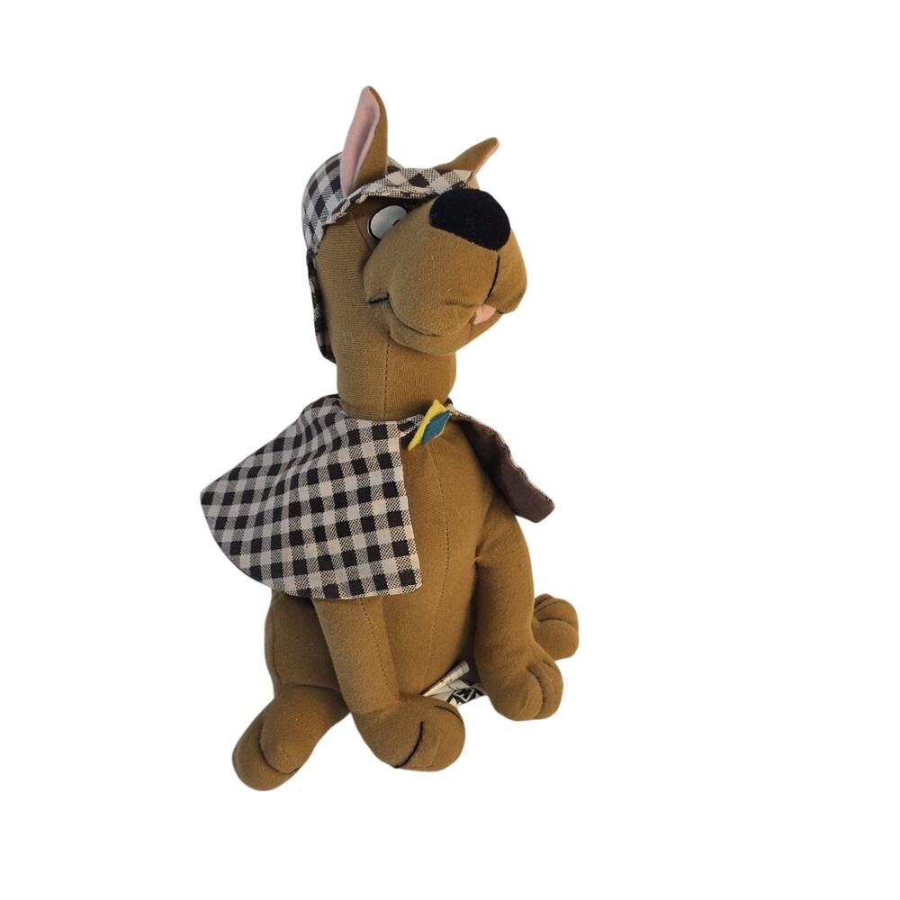 Vintage 1997 SCOOBY DOO as Sherlock Holmes 10” Plush Cartoon Network Hanna Barba